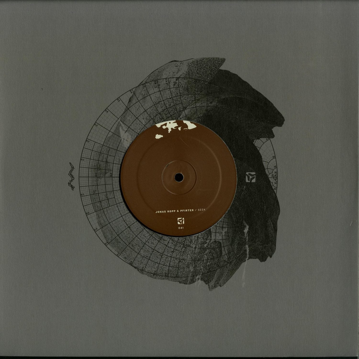 Second Hand vinyl record "Seek" by Jonas Kopp & Pfirter, front cover featuring abstract artwork and bold typography.
