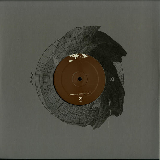 Second Hand vinyl record "Seek" by Jonas Kopp & Pfirter, front cover featuring abstract artwork and bold typography.