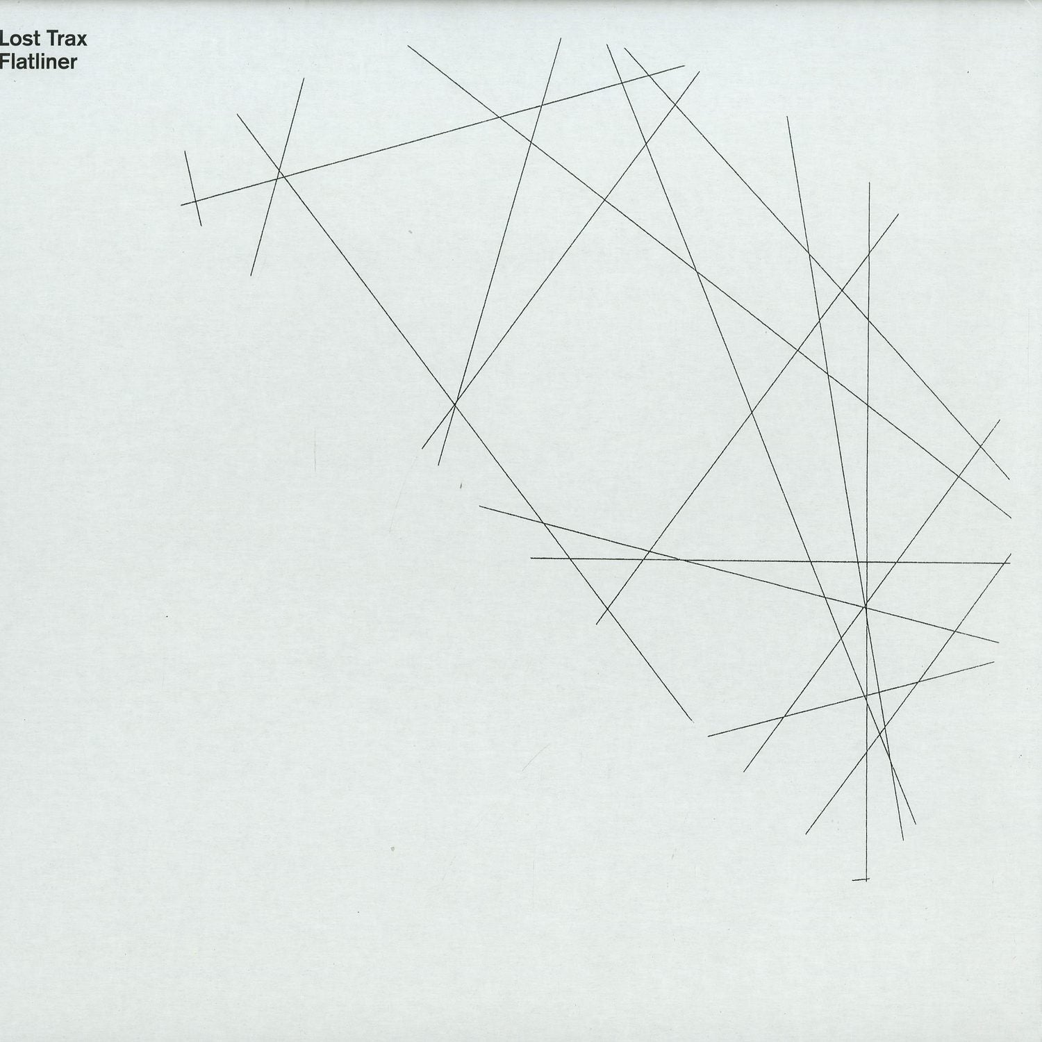 Second Hand LOST TRAX Flatliner vinyl record with colorful album art and black vinyl disc visible.