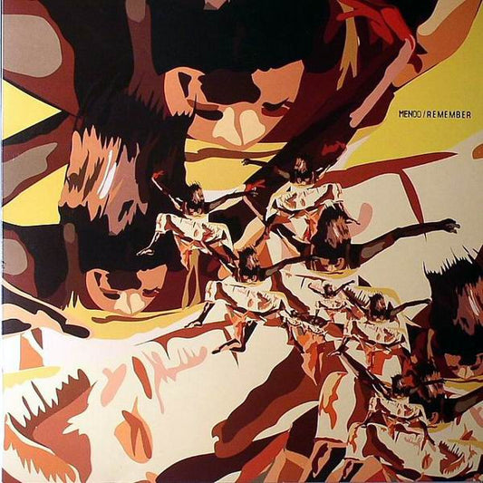 MENDO – REMEMBER vinyl record featuring colorful artwork and a label from the Second Hand brand.