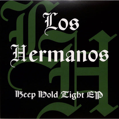 DBH vinyl record of LOS HERMANOS – KEEP HOLD TIGHT EP, showing the front cover with colorful artwork.