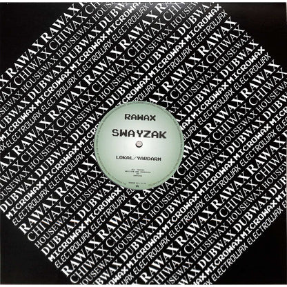 Rubadub SWAYZAK Lokal / Yardarm vinyl record with colorful abstract artwork on the cover.