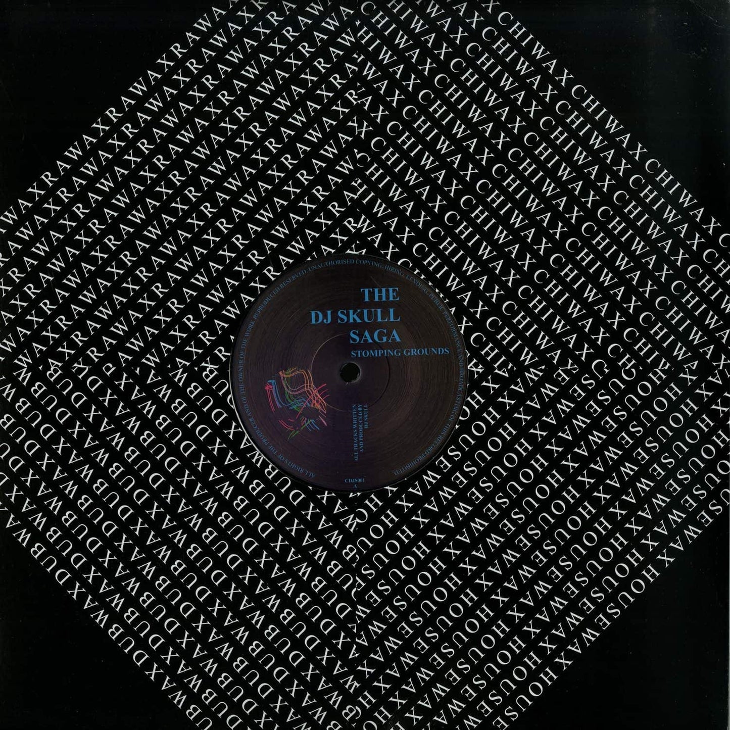 Second Hand DJ SKULL Stomping Grounds vinyl record front cover with skull artwork and bold typography.