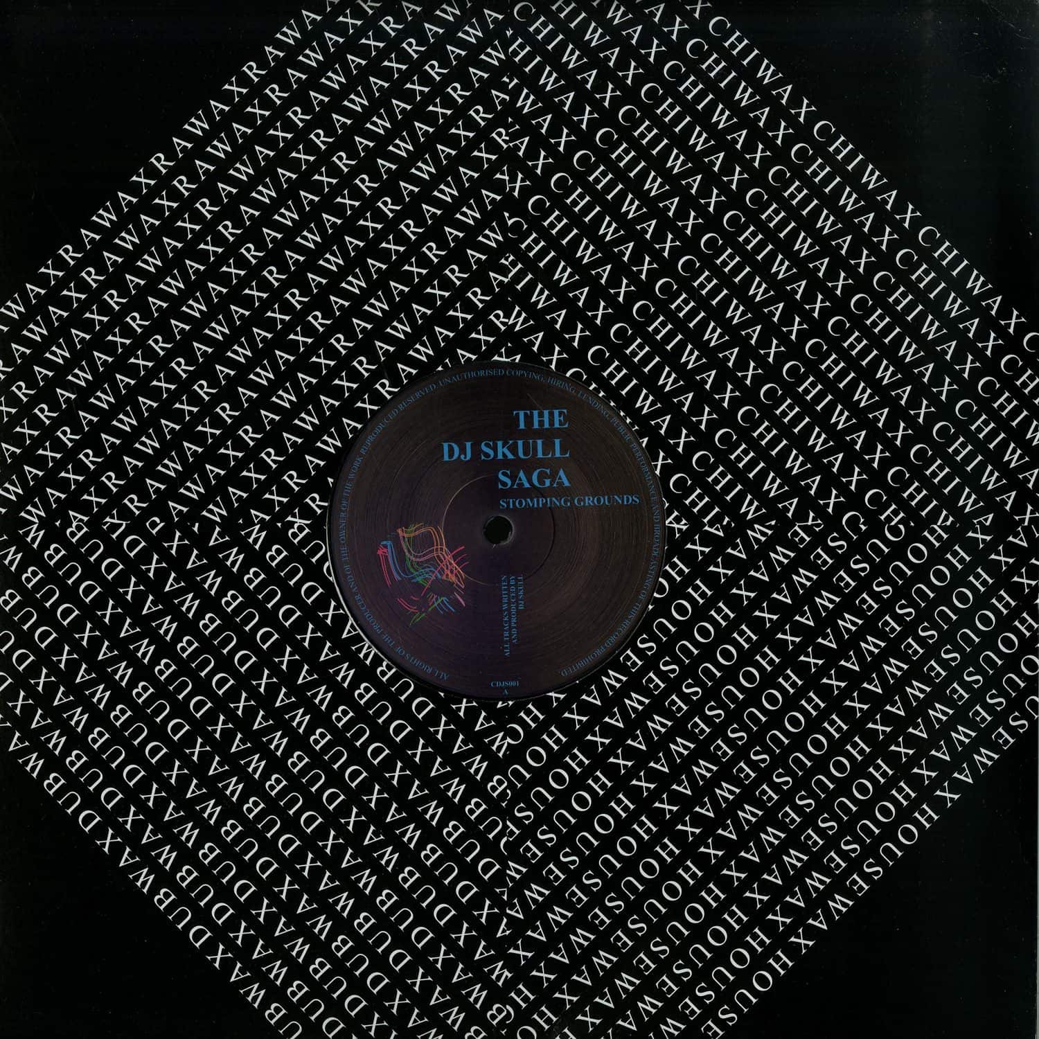 Second Hand DJ SKULL Stomping Grounds vinyl record front cover with skull artwork and bold typography.