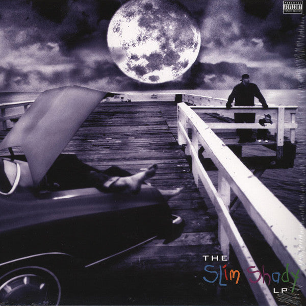 Second Hand vinyl record of Eminem's The Slim Shady LP, front cover showing artwork and album title.