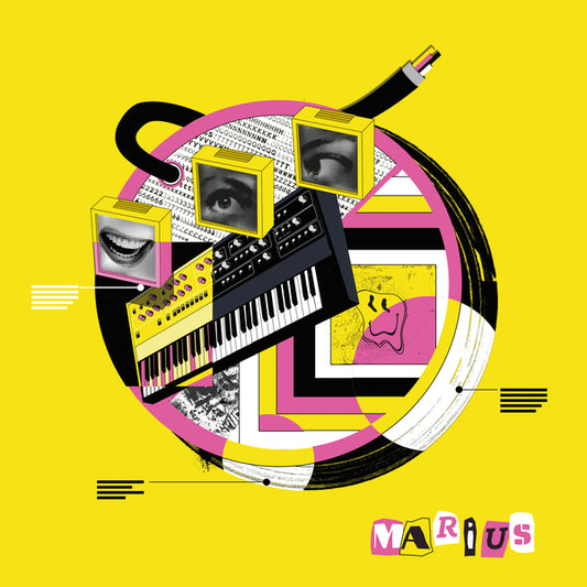 Yoyaku MARIUS Hot Rod EP vinyl record with colorful abstract artwork on the front cover.
