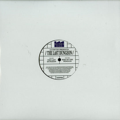 Second Hand LUCRETIO – THE LAST DUNGEON vinyl record with black sleeve and album cover art featuring fantasy dungeon scene.
