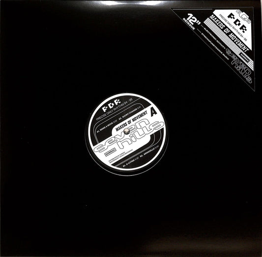 Second Hand vinyl record of MAKERS OF MOVEMENT – SEVEN HILLS PRECISE DAILY RHYTHM 94-98, featuring album cover art.