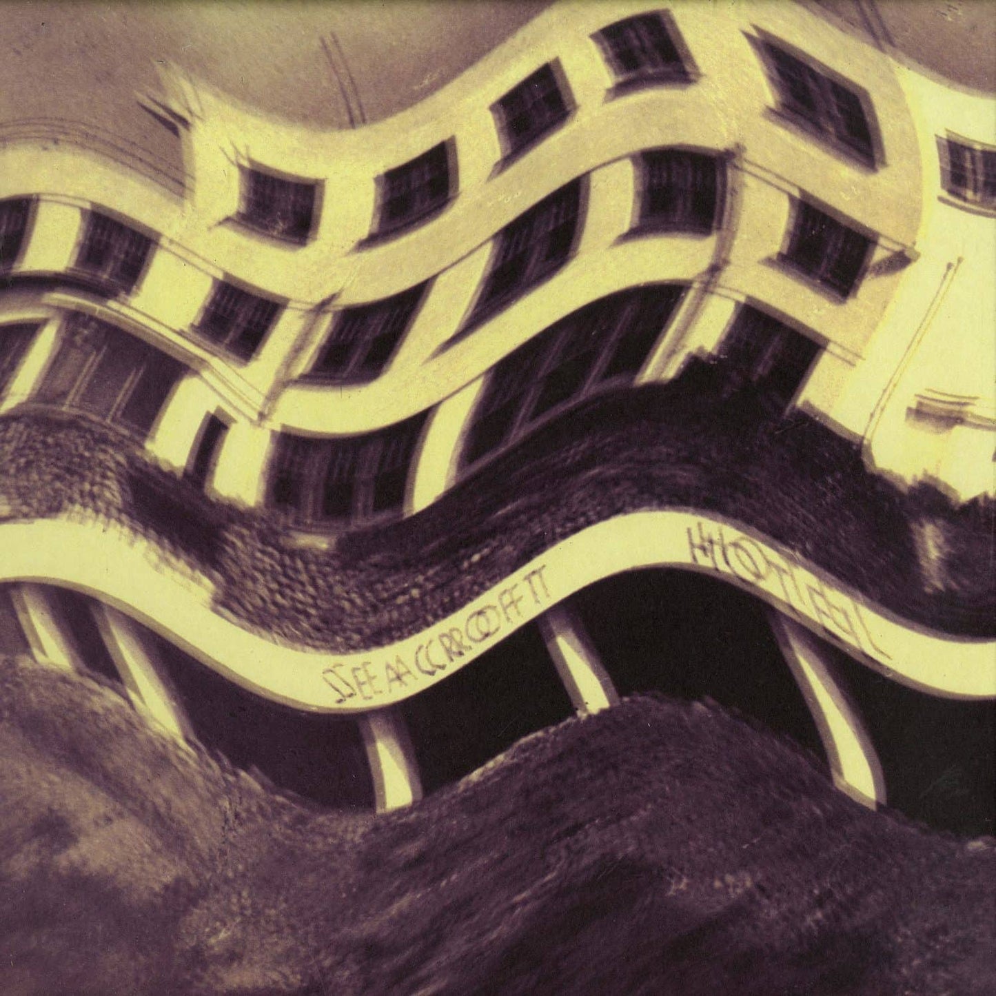 Second Hand Route 8 Dry Thoughts EP vinyl record with colorful abstract cover art, second edition, front view image.