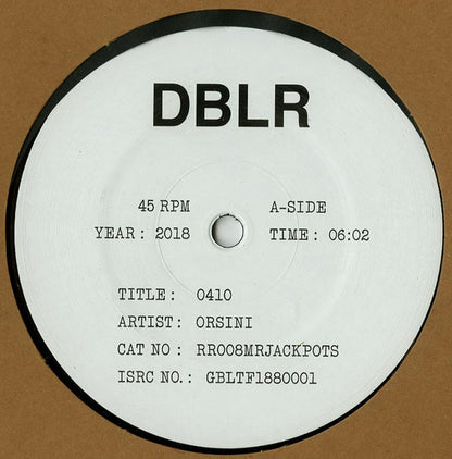 ORSINI, POSH111 – MR JACKPOTS - Chippy Chasers Record Store