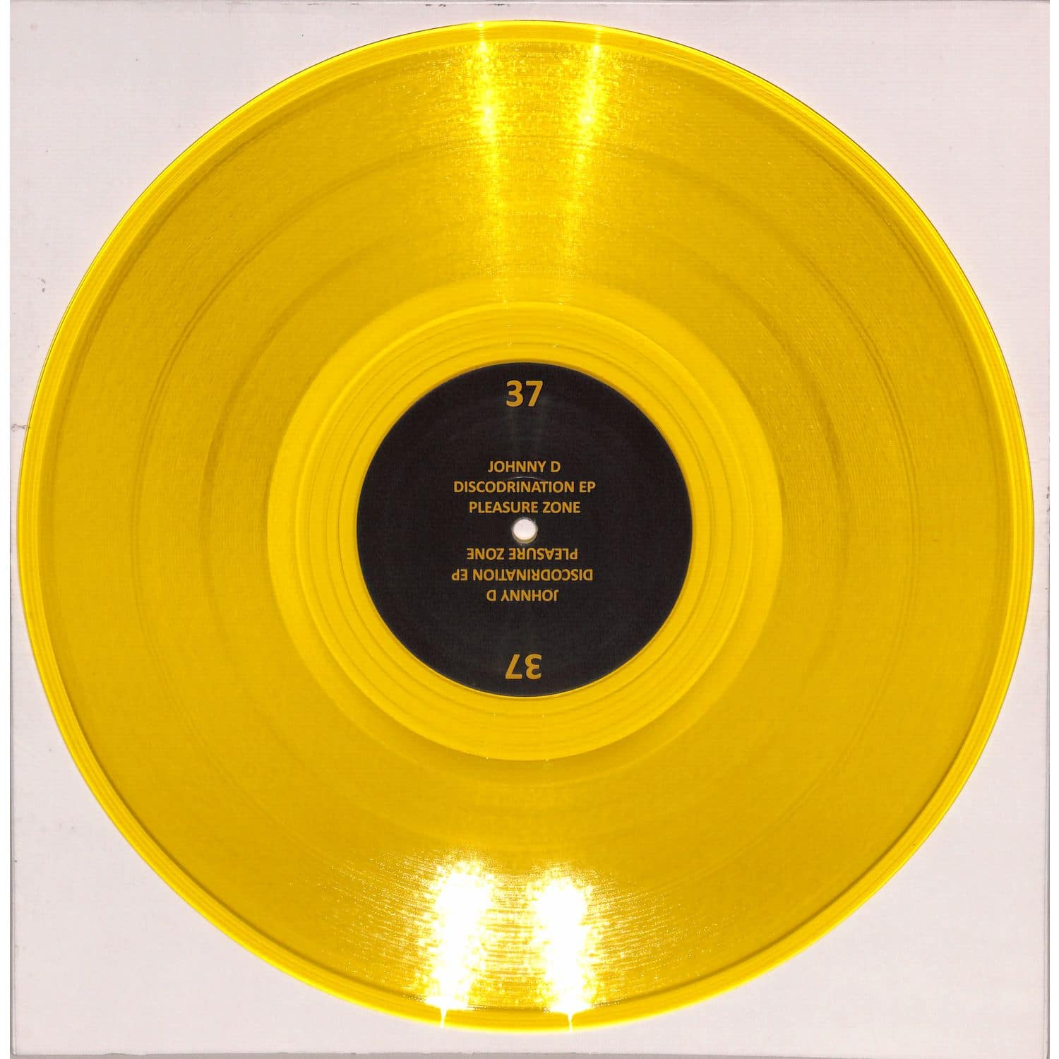 Johnny D Discordination EP vinyl record by DBH, showing the front cover with bold artwork and album title.