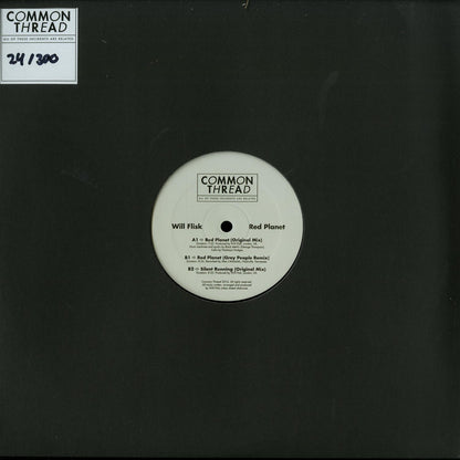 Grey People vinyl record by Will Flisk featuring Red Planet artwork, second-hand edition with the album cover front image.