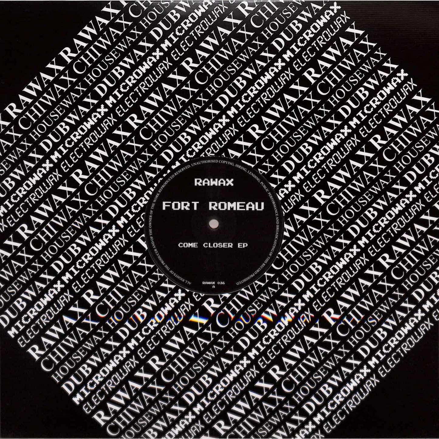 DBH FORT ROMEAU Come Closer EP vinyl record with colorful abstract artwork on the front cover.