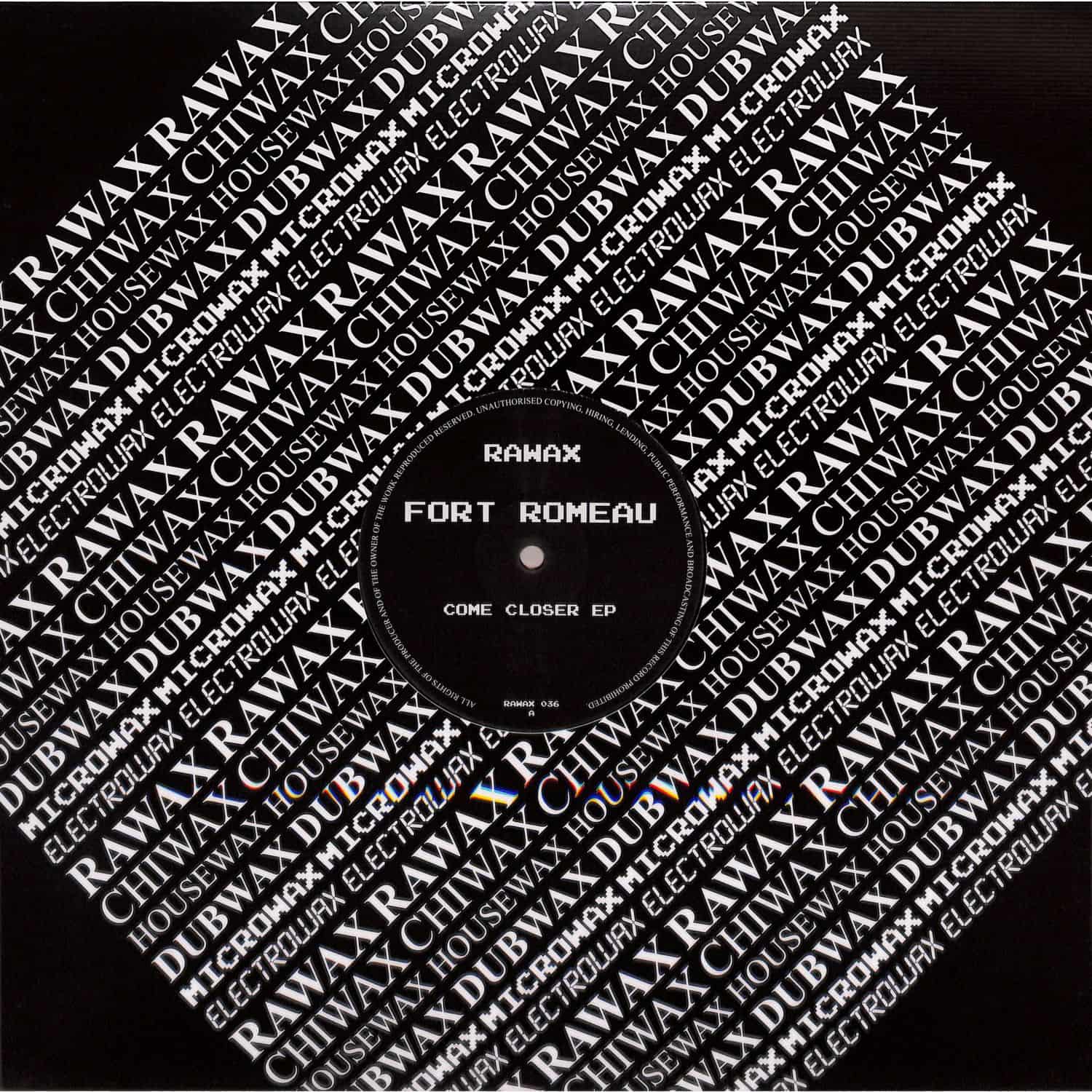 DBH FORT ROMEAU Come Closer EP vinyl record with colorful abstract artwork on the front cover.
