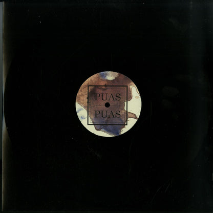 Decks DJ SOCH Simoncino RAW_MANO EP vinyl record with colorful abstract artwork on the front side.