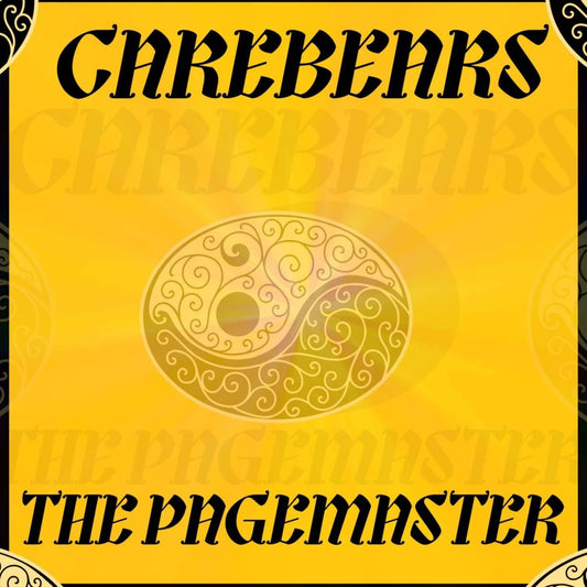 Decks vinyl record of CAREBEARS by Tommy Vicari Jr. from The Pagemaster, featuring colorful album cover art.