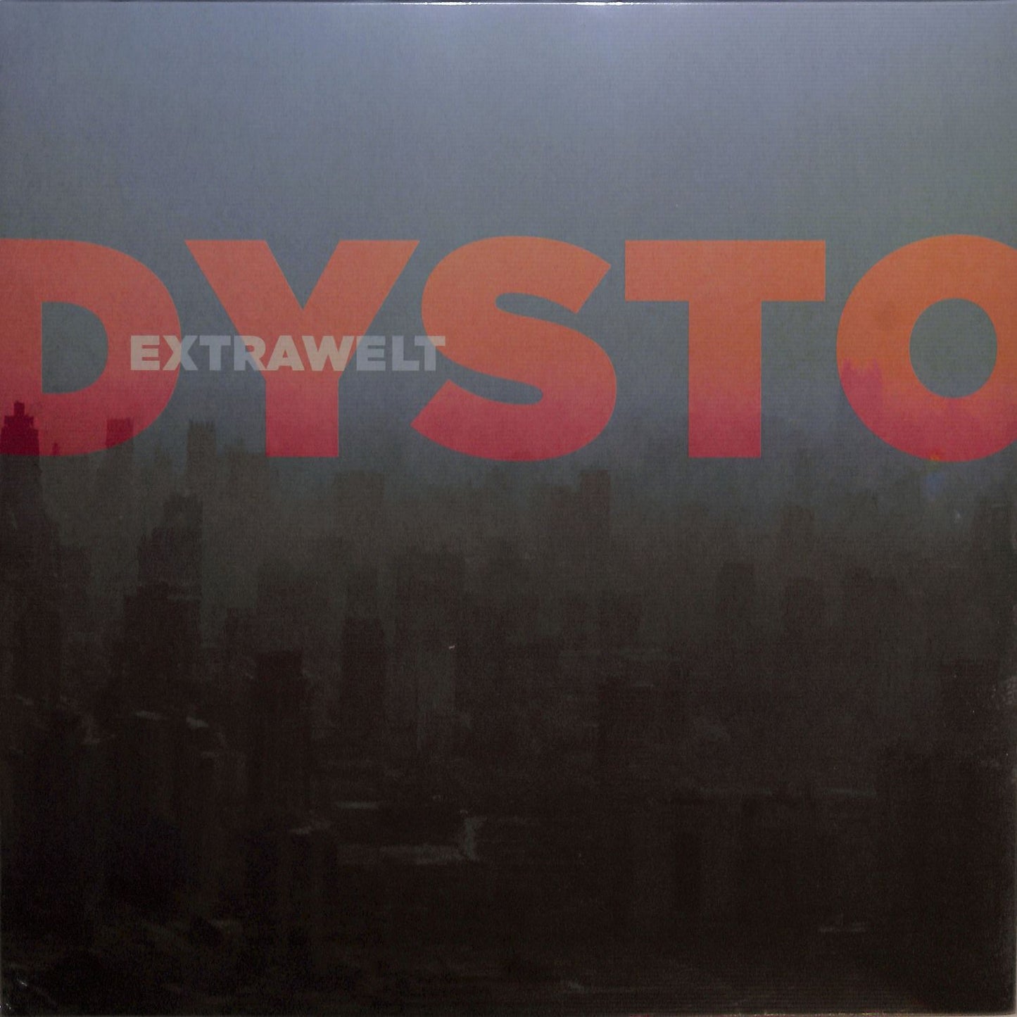 EXTRAWELT DYSTORTION vinyl record by Word and Sound, front cover featuring abstract, colorful art with bold typography.
