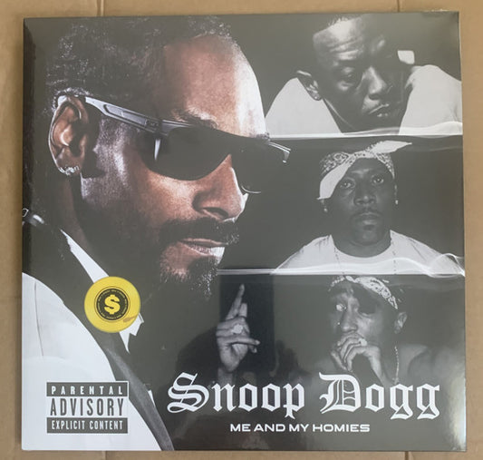 Snoop Dogg "Me and My Homies" vinyl record with colorful album cover artwork, second-hand condition, front view.