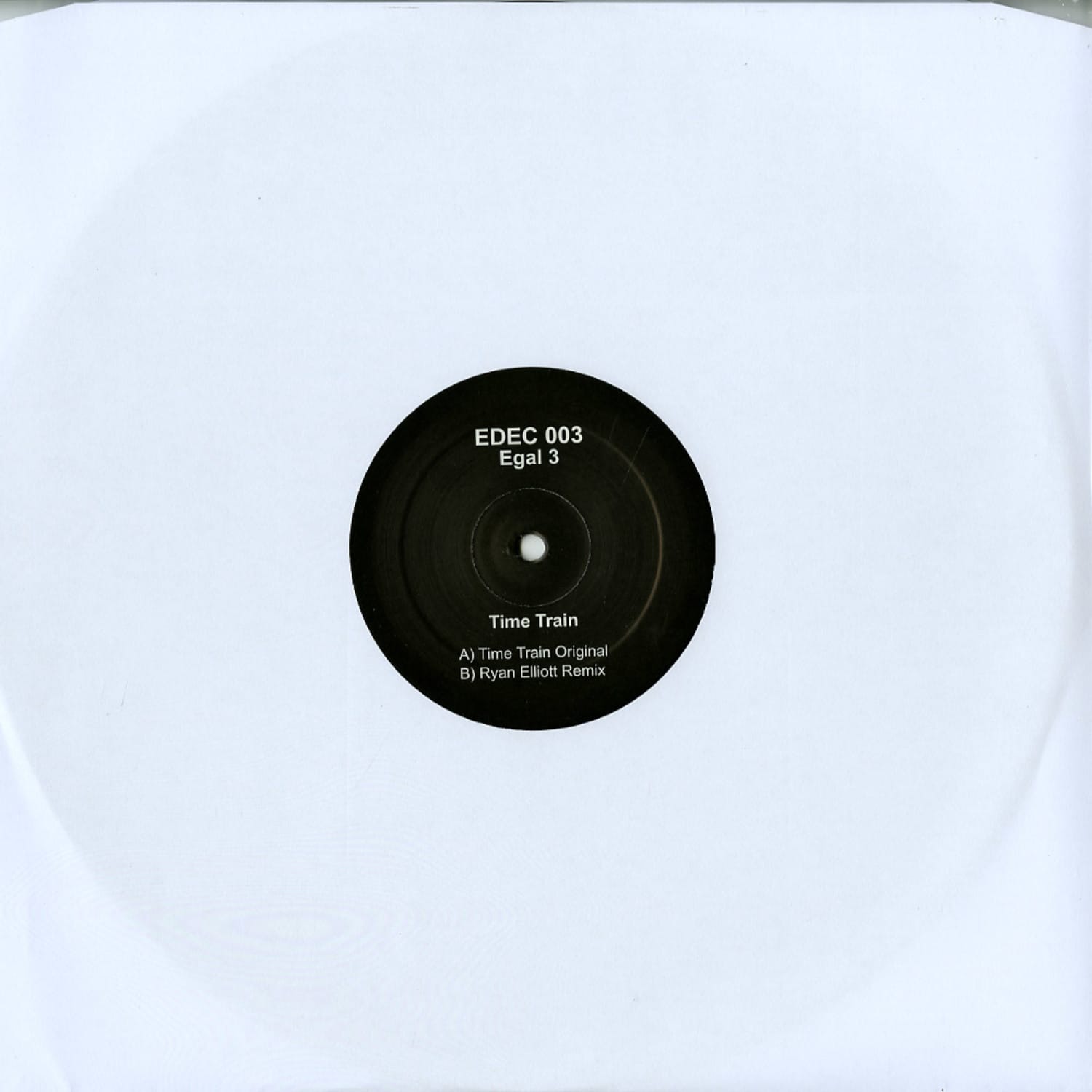 Second Hand vinyl record of "Time Train" by Ryan Elliott, featuring the album cover with abstract artwork and vintage design.