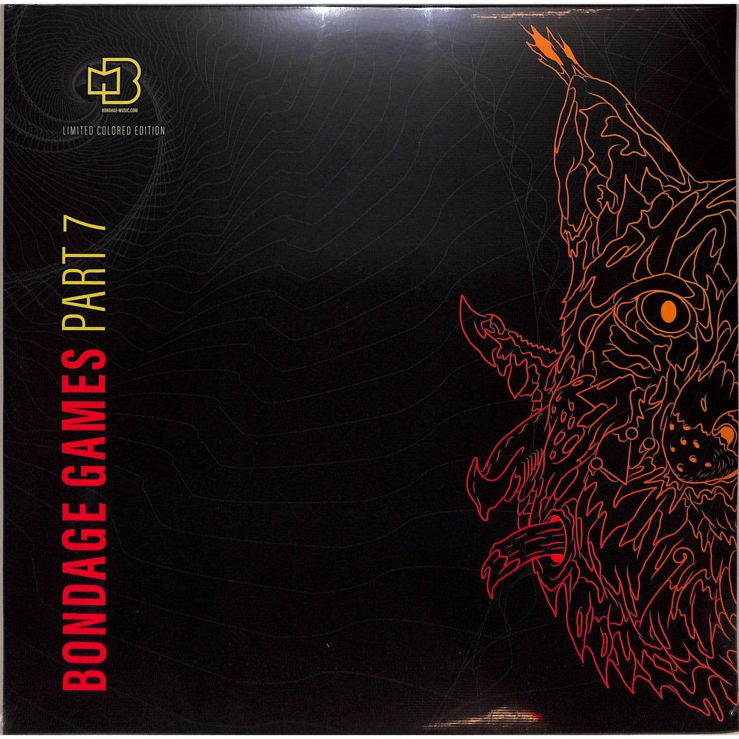 Vinyl record titled "Bondage Games Part 7" by Various Artists from Word and Sound, featuring colorful album artwork.