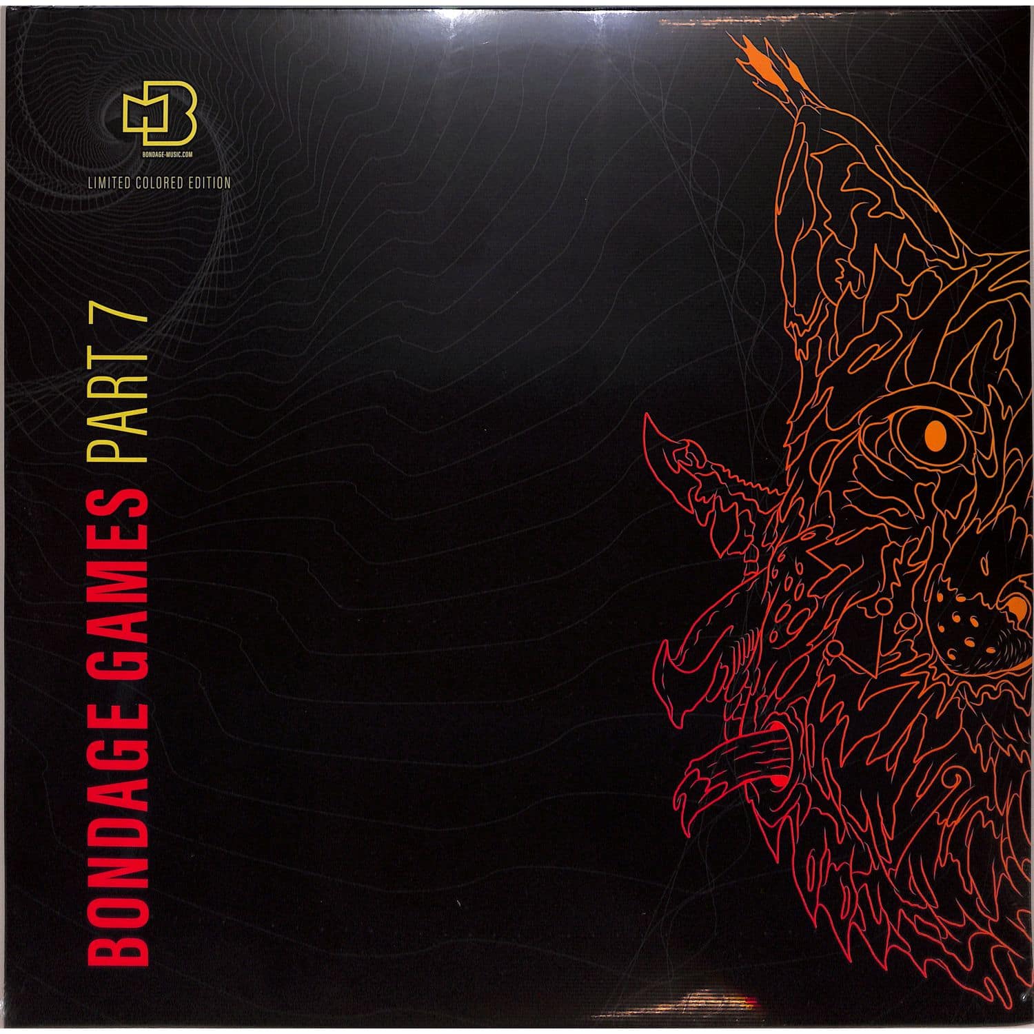 Vinyl record titled "Bondage Games Part 7" by Various Artists from Word and Sound, featuring colorful album artwork.
