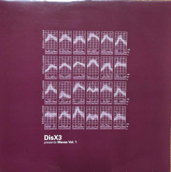 Second Hand DISX3 WAVES VOL. 1 vinyl record with colorful wave artwork on the front cover.