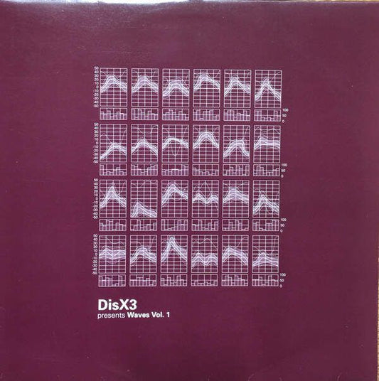 Second Hand DISX3 WAVES VOL. 1 vinyl record with colorful wave artwork on the front cover.