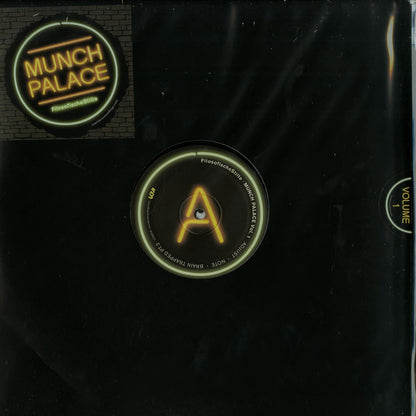 Second Hand vinyl record of FILOSOFISCHESTILTE, CO.FEE, DAGGER DX from Munch Palace Vol.1, showing the front cover artwork.