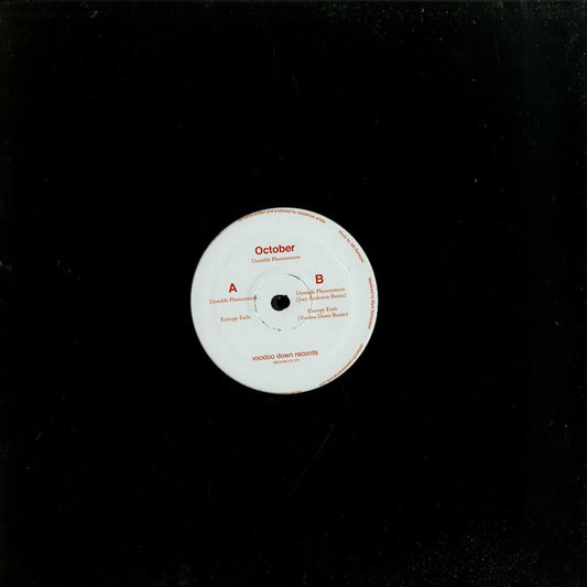 Second Hand vinyl record of October, Joey Anderson's Voodoo Down – Unstable Phenomenon with colorful album cover art.