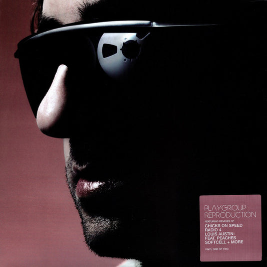 Second Hand vinyl record titled "Reproduction Part One" from the PLAYGROUP music album, showing the front cover design.