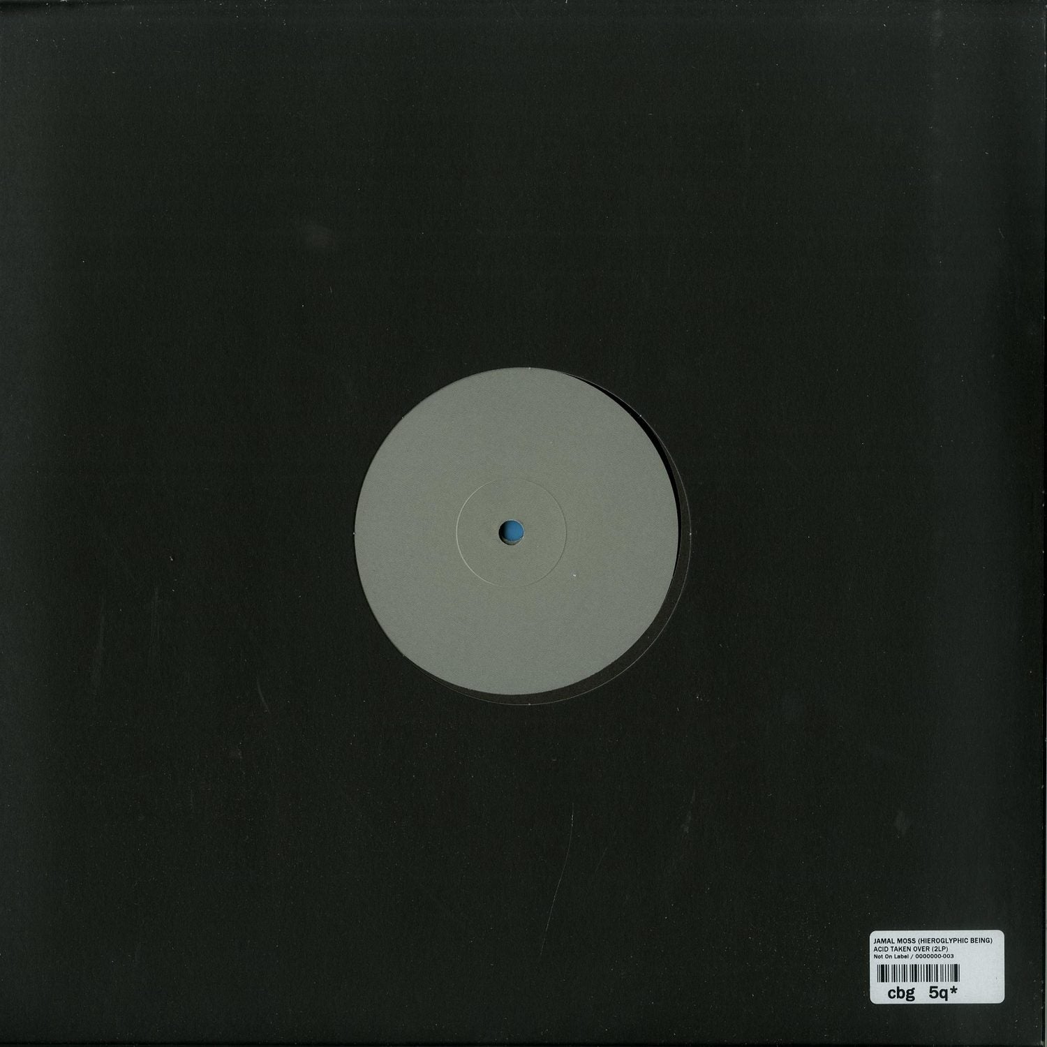 Jamal Moss Acid Taken Over vinyl record with abstract cover art, second-hand condition, featuring electronic music design.