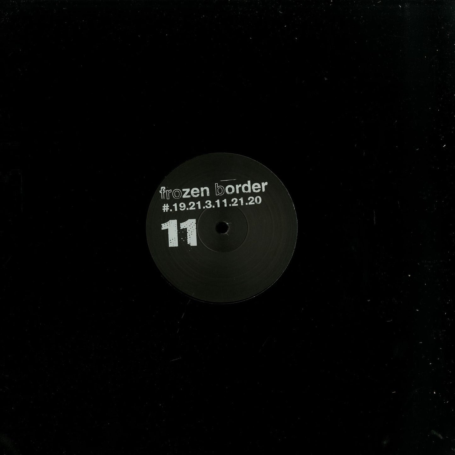Second Hand vinyl record titled "Frozen Border 11" with colorful album cover art featuring icy blue and dark tones.
