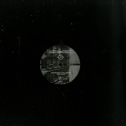 Second Hand vinyl record of John Barera & Will Martin’s "This Time" EP, showing the front cover with artwork and title.