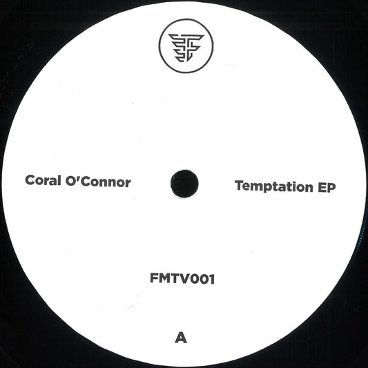 Vinyl Future Coral O'Connor Temptation EP vinyl record with colorful abstract cover art, front view showing the album design.