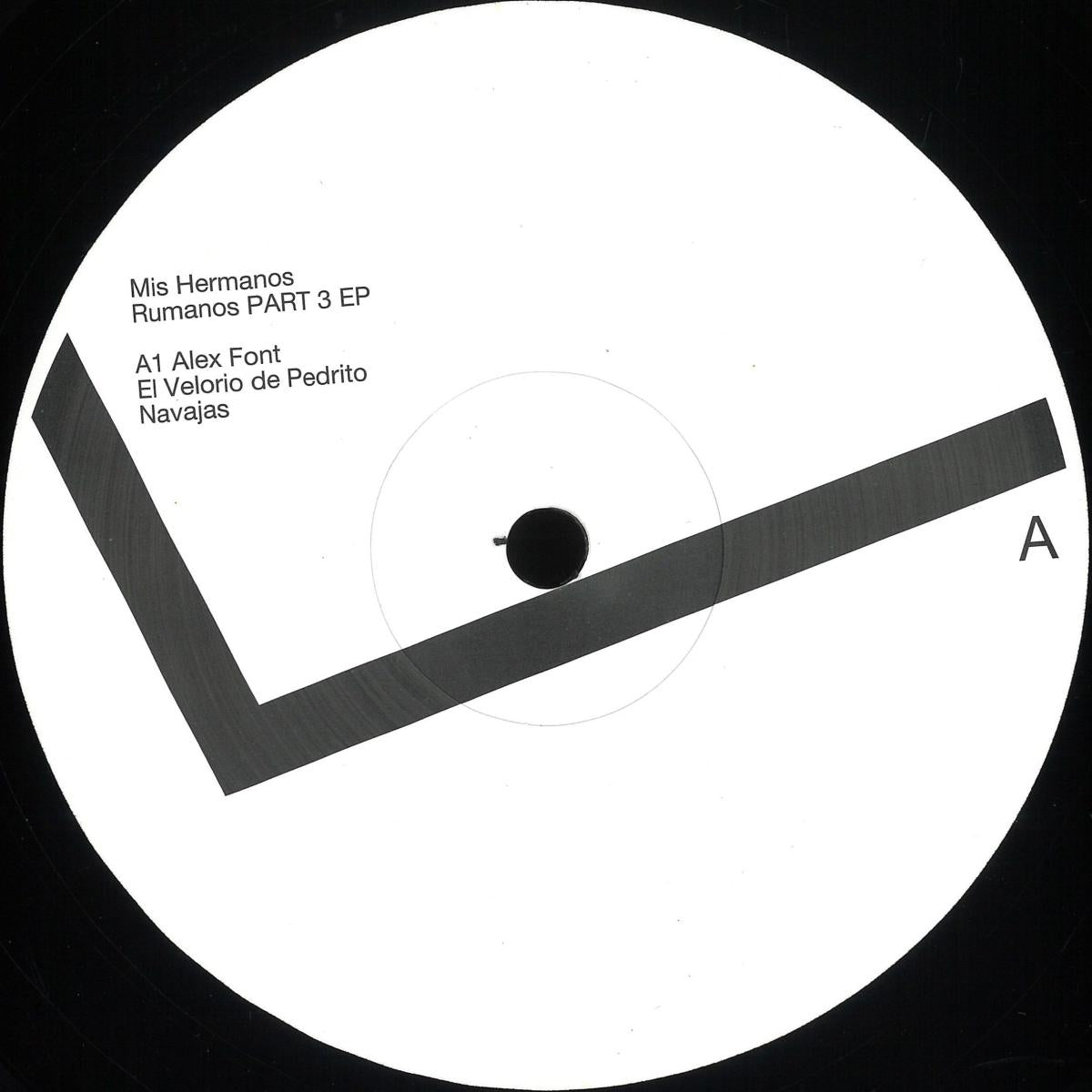 Decks vinyl record ALEX FONT, CRIHAN, PAUL K – MIS HERMANOS RUMANOS PART 3 with colorful album cover art.