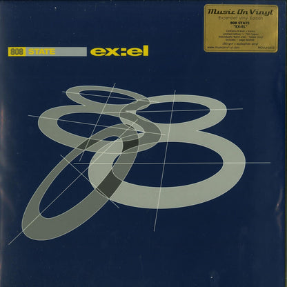 Second Hand vinyl record of 808 State – Ex:el, front cover art featuring abstract design and album title.
