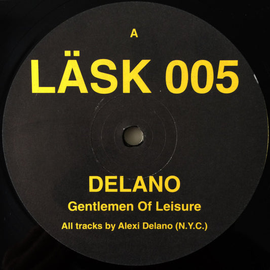 Delano – Gentlemen of Leisure vinyl record by Second Hand, showing the album cover artwork with vibrant colors and design.