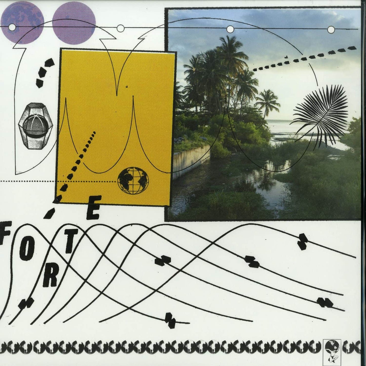 Decks FORTE AWAY EP vinyl record with colorful abstract artwork on the front, showcasing the album cover design.