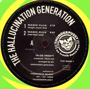 Second Hand vinyl record of The Hallucination Generation – Magic Flux with colorful album cover art.
