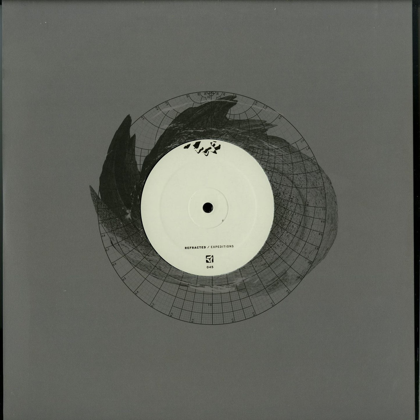 Second Hand Refracted Exium vinyl record featuring abstract album art on the front side.