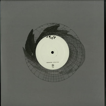 Second Hand Refracted Exium vinyl record featuring abstract album art on the front side.