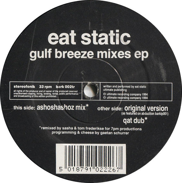 EAT STATIC – GULF BREEZE MIXES EP