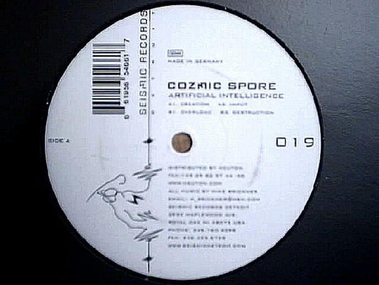 Second Hand COZMIC SPORE vinyl record with colorful abstract artwork on the front cover.