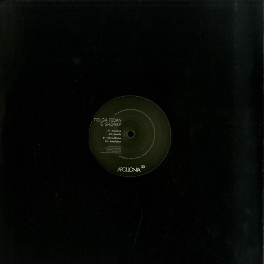 Syncrophone vinyl record of TOLGA FIDAN & SHONKY – EP, featuring the front cover with vibrant artwork and record label details.