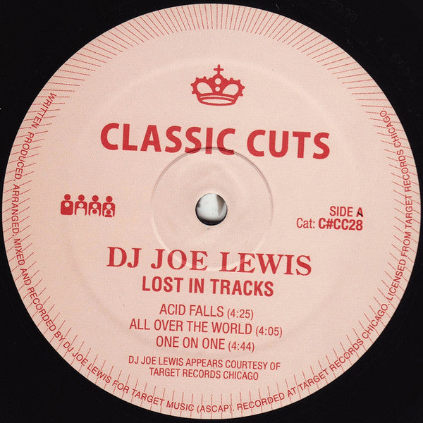 Second Hand vinyl record of DJ Joe Lewis – Lost in Tracks with album cover art featuring abstract design and artist name.
