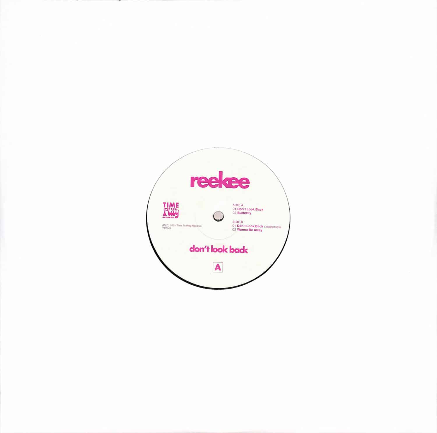 Decks REEKEE COLOSIMO vinyl record titled "Don't Look Back" with front cover artwork featuring bold graphic design.
