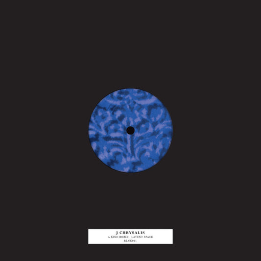 Second hand vinyl record of J CHRYSALIS – A KIND ROBIN / LATENT SPACE, featuring album artwork on the front cover.
