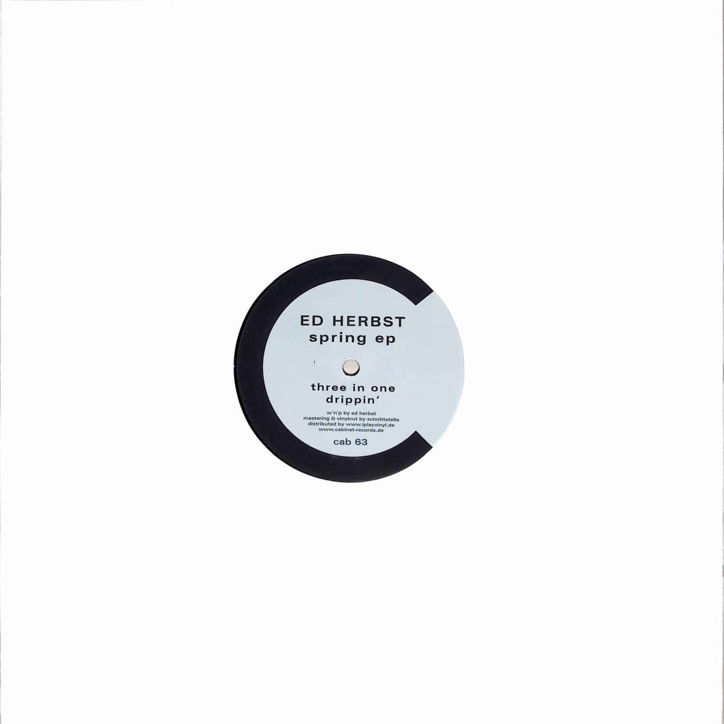Decks ED HERBST Spring EP vinyl record with colorful album cover art, showcasing a vibrant spring-themed design.