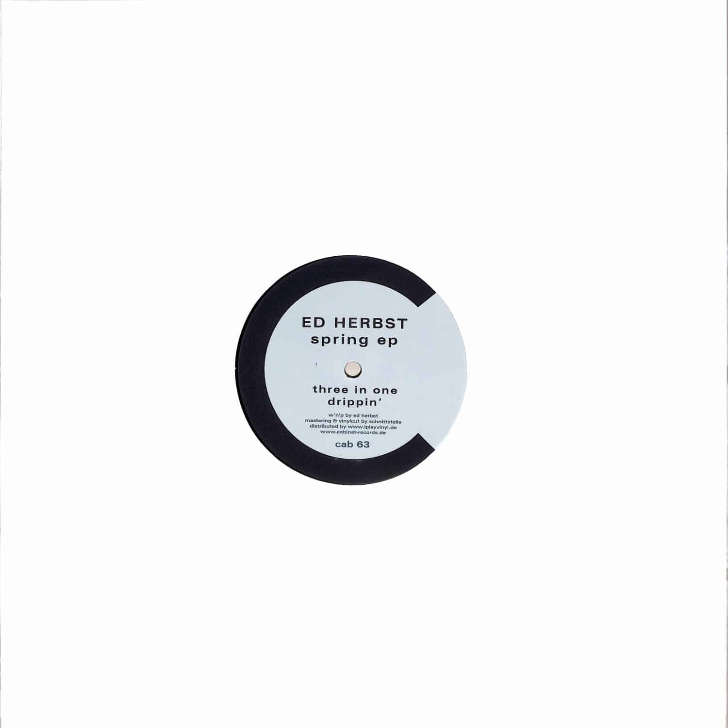 Decks ED HERBST Spring EP vinyl record with colorful album cover art, showcasing a vibrant spring-themed design.