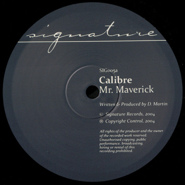 Triple Vision vinyl record of CALIBRE Mr. Maverick Highlander, showing the album cover with vibrant artwork.